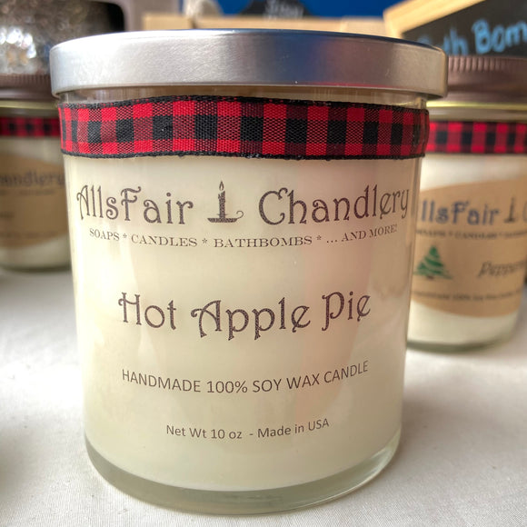 Hot Apple Pie 9 oz 100% Soy Wax Candle