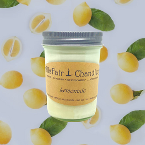 Lemonade (Lemon Essential Oil Candle) 7 oz 100% Soy Wax Candle