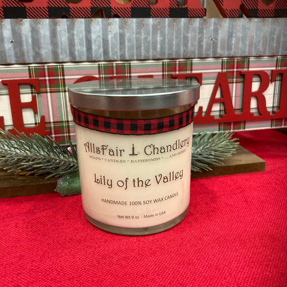 Lily of the Valley 9 oz 100% Soy Wax Candle